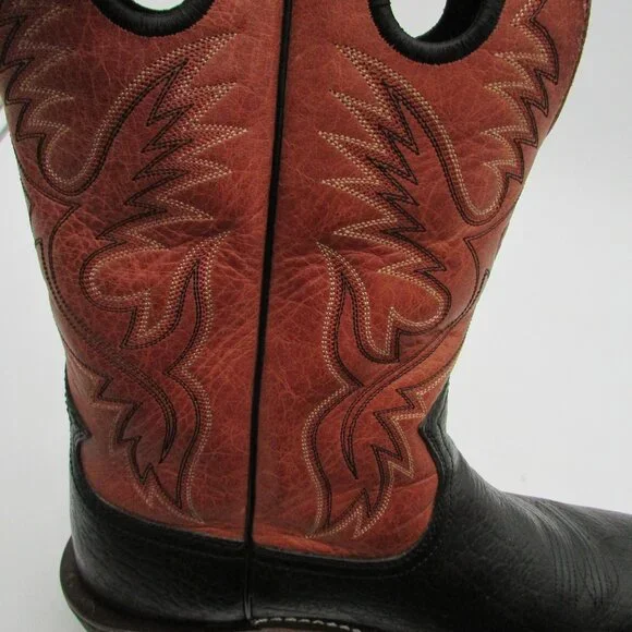 Ariat Heritage Roughstock Square Toe Brown Men's Size 13D Cowboy Western Boots